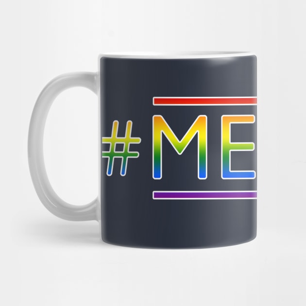 hashtag metoo - gender symbols - LGBT rainbow by EDDArt